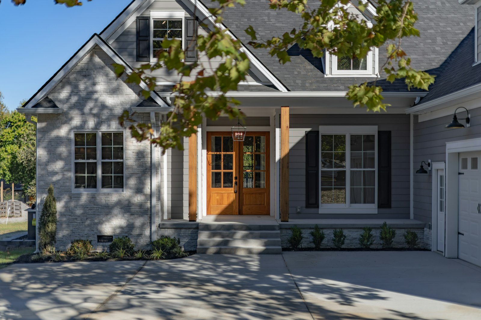 Sample house in daylight
